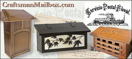 craftsman mailbox in quartersawn oak or metals such as copper, antique brass, pewter, verdegris